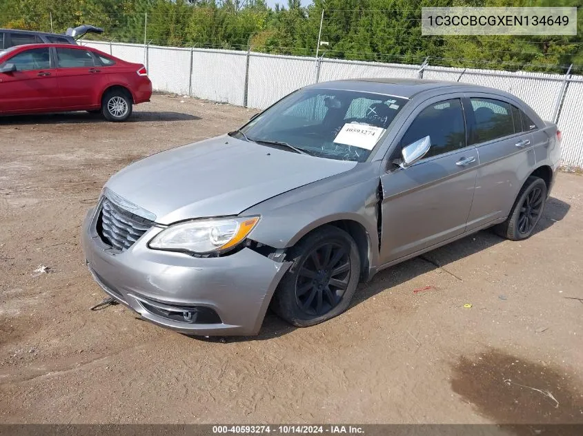 2014 Chrysler 200 Limited VIN: 1C3CCBCGXEN134649 Lot: 40593274