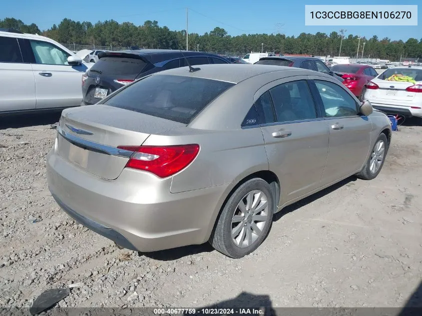 2014 Chrysler 200 Touring VIN: 1C3CCBBG8EN106270 Lot: 40677759