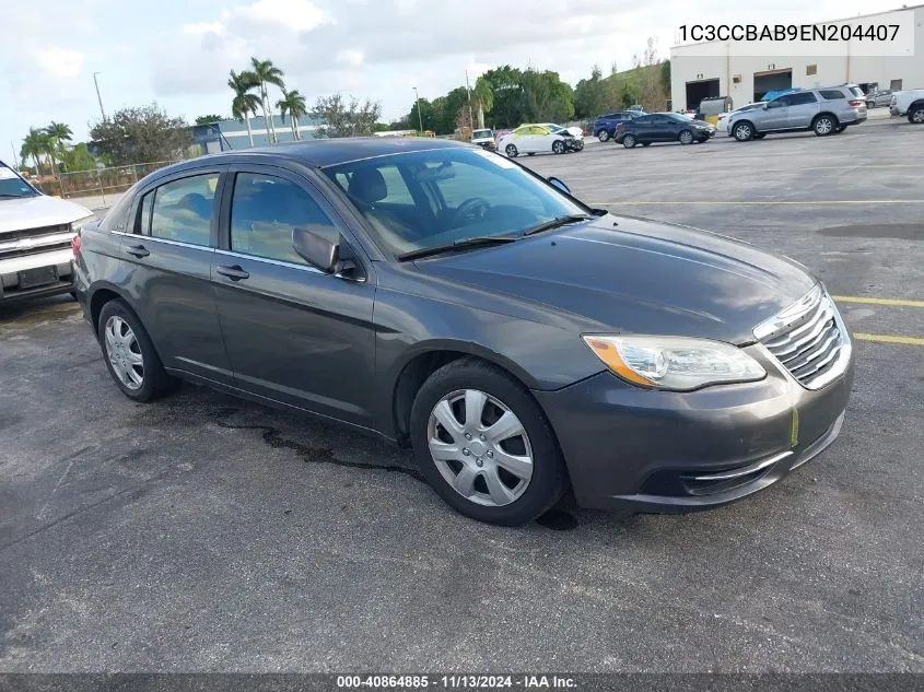 2014 Chrysler 200 Lx VIN: 1C3CCBAB9EN204407 Lot: 40864885