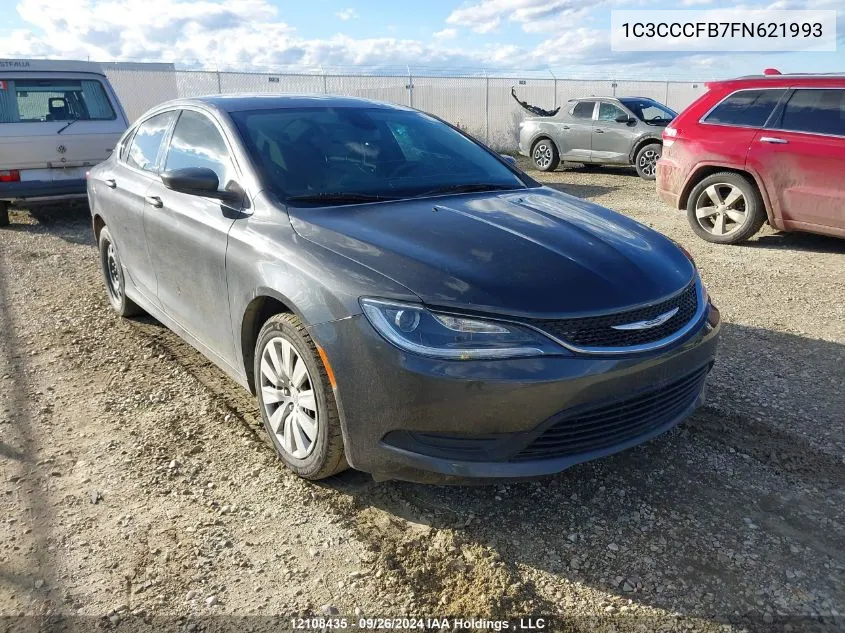 2015 Chrysler 200 Lx VIN: 1C3CCCFB7FN621993 Lot: 12108435