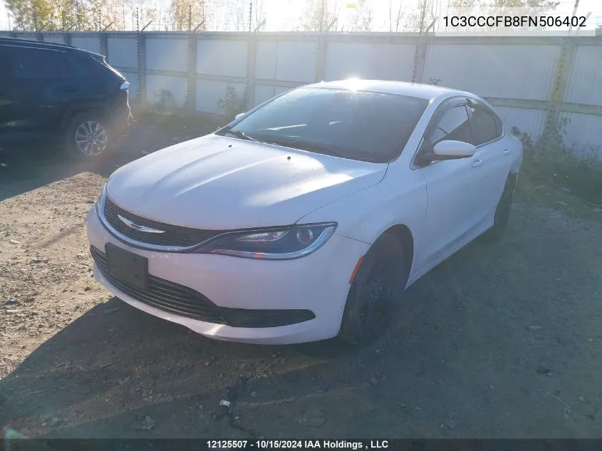 2015 Chrysler 200 Lx VIN: 1C3CCCFB8FN506402 Lot: 12125507