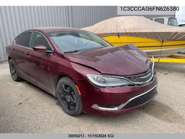 2015 Chrysler 200 Limited VIN: 1C3CCCAG6FN626380 Lot: 30050213