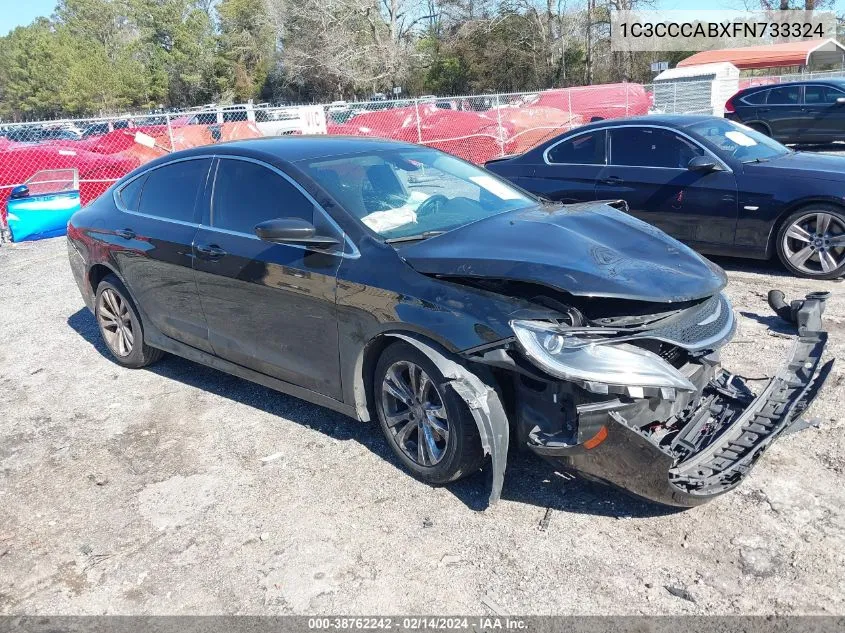 2015 Chrysler 200 Limited VIN: 1C3CCCABXFN733324 Lot: 38762242