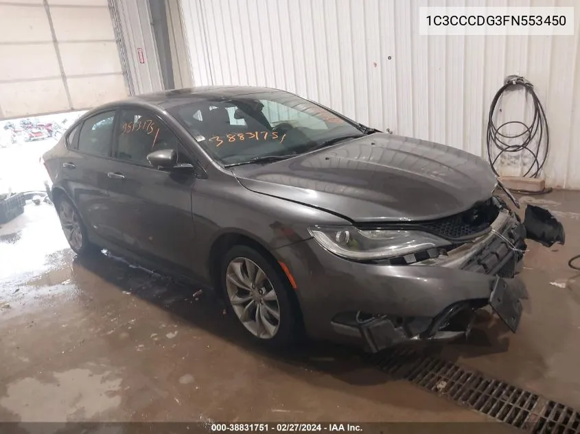 1C3CCCDG3FN553450 2015 Chrysler 200 S