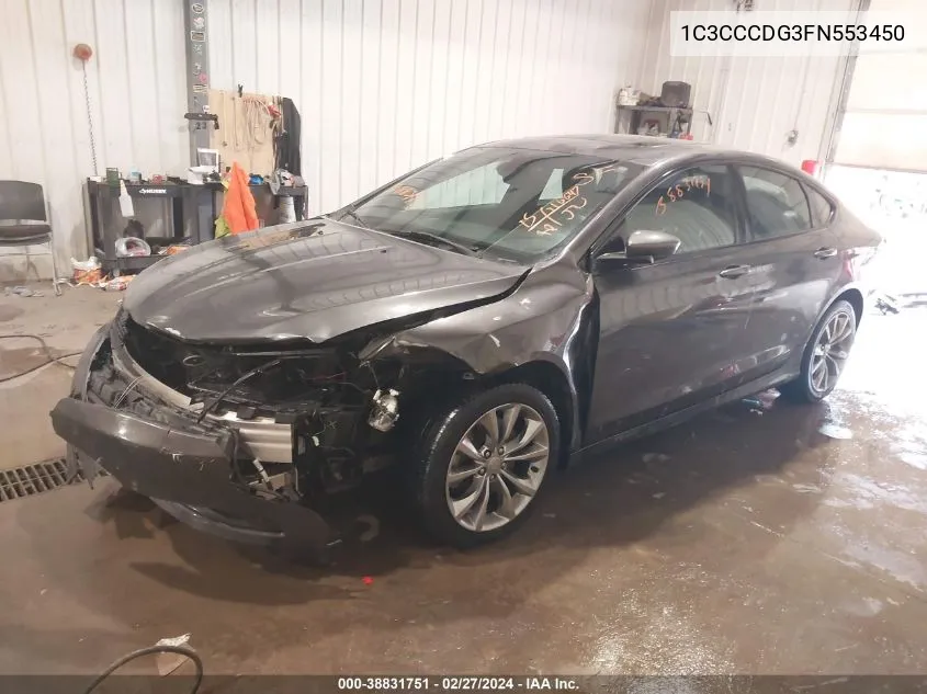 1C3CCCDG3FN553450 2015 Chrysler 200 S