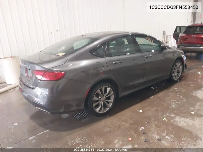 1C3CCCDG3FN553450 2015 Chrysler 200 S