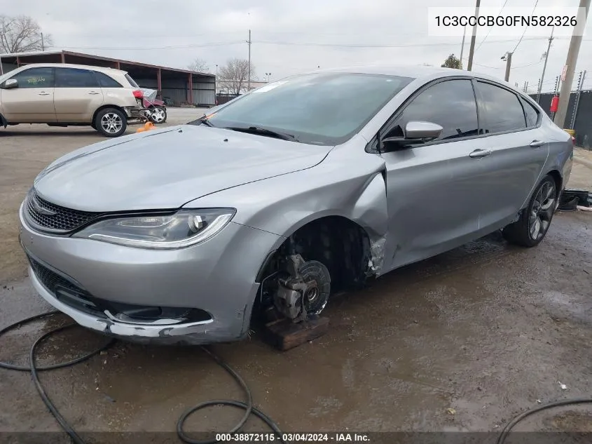 2015 Chrysler 200 S VIN: 1C3CCCBG0FN582326 Lot: 38872115