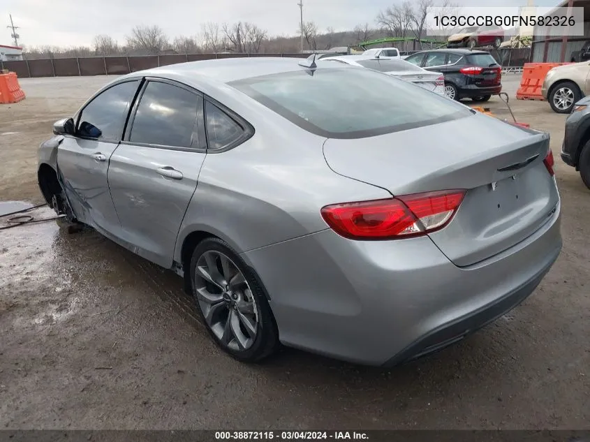 2015 Chrysler 200 S VIN: 1C3CCCBG0FN582326 Lot: 38872115