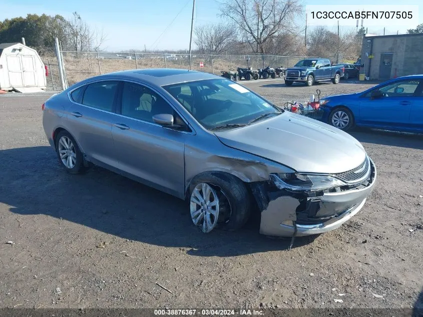 2015 Chrysler 200 Limited VIN: 1C3CCCAB5FN707505 Lot: 38876367