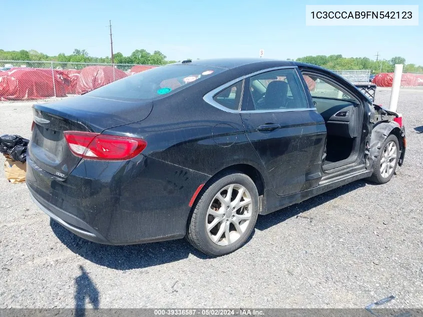 2015 Chrysler 200 Limited VIN: 1C3CCCAB9FN542123 Lot: 39336587