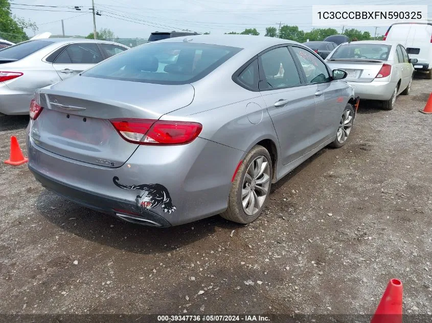 2015 Chrysler 200 S VIN: 1C3CCCBBXFN590325 Lot: 39347736