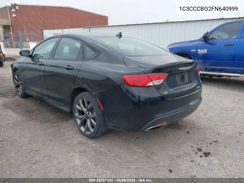 1C3CCCBG2FN640999 2015 Chrysler 200 S