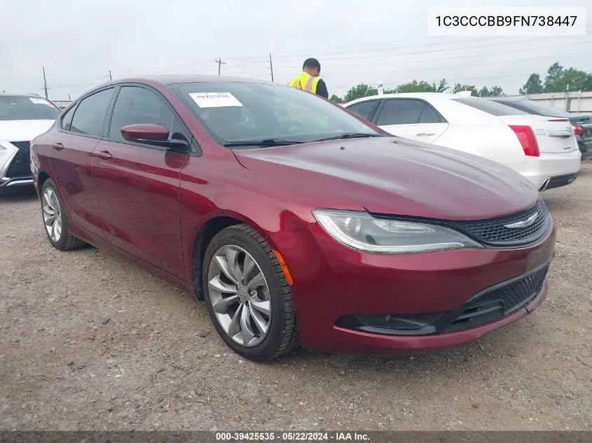 1C3CCCBB9FN738447 2015 Chrysler 200 S