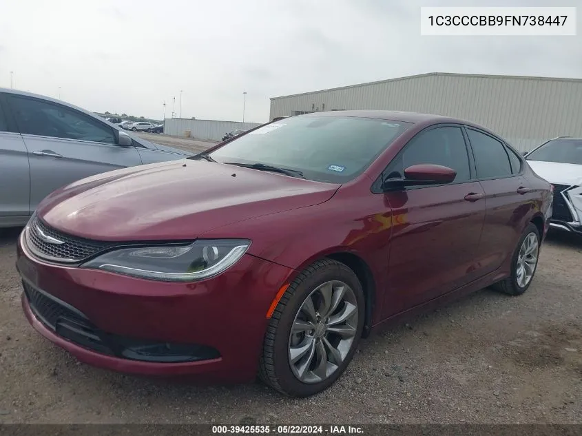 1C3CCCBB9FN738447 2015 Chrysler 200 S