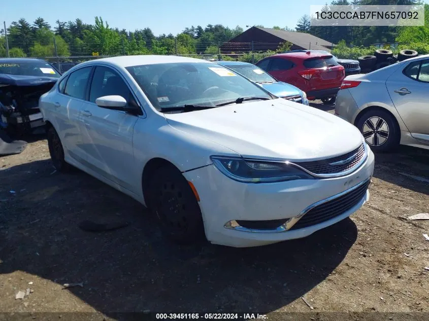 1C3CCCAB7FN657092 2015 Chrysler 200 Limited