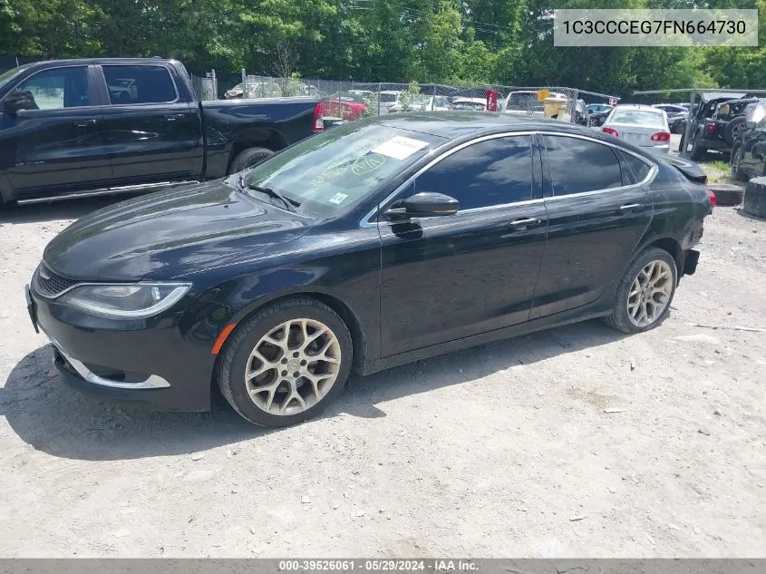 2015 Chrysler 200 C VIN: 1C3CCCEG7FN664730 Lot: 39526061