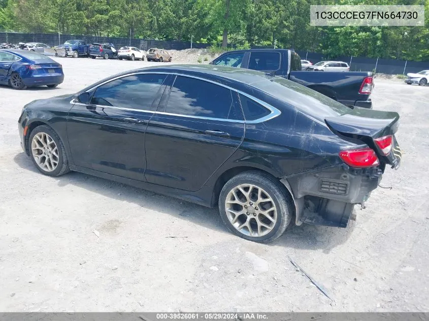 1C3CCCEG7FN664730 2015 Chrysler 200 C