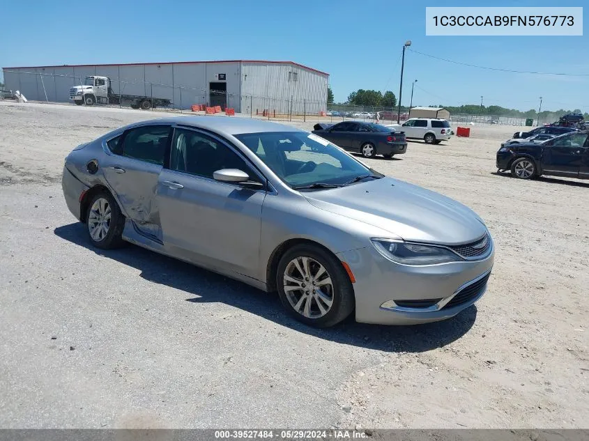 2015 Chrysler 200 Limited VIN: 1C3CCCAB9FN576773 Lot: 39527484