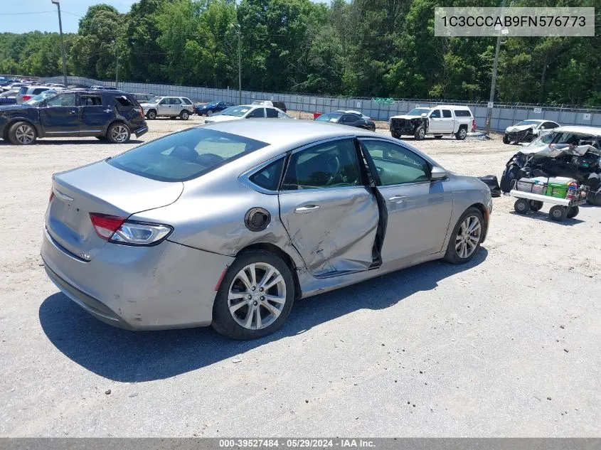 2015 Chrysler 200 Limited VIN: 1C3CCCAB9FN576773 Lot: 39527484