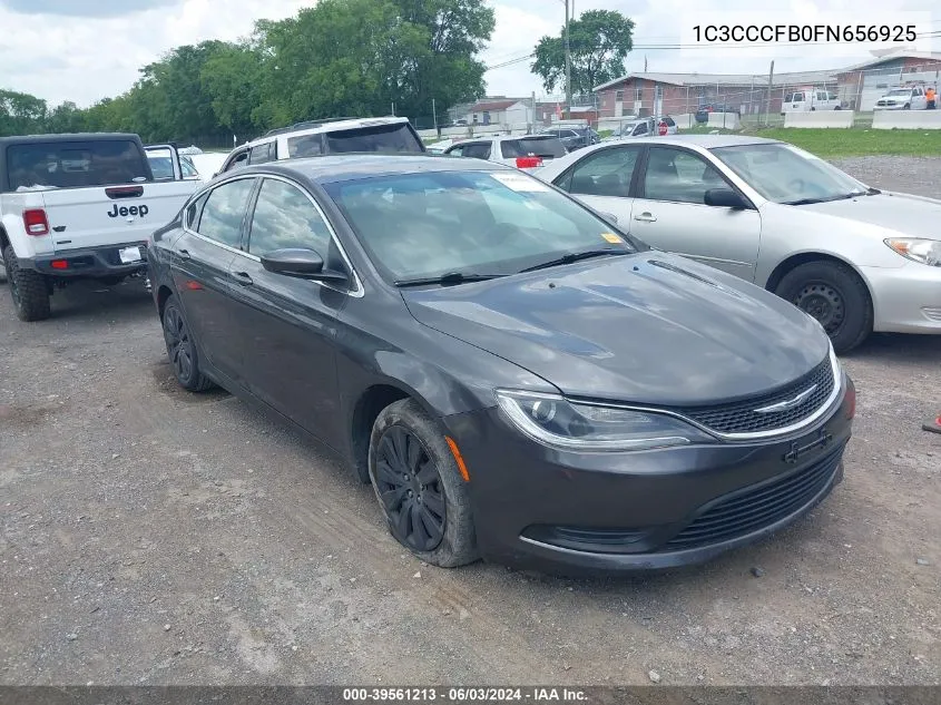 1C3CCCFB0FN656925 2015 Chrysler 200 Lx