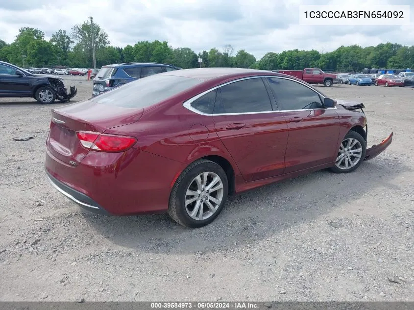 1C3CCCAB3FN654092 2015 Chrysler 200 Limited