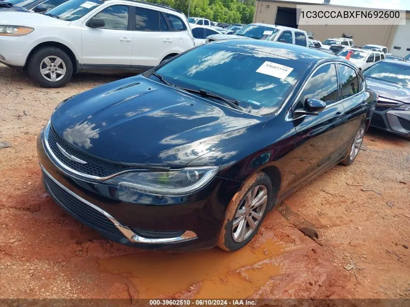 1C3CCCABXFN692600 2015 Chrysler 200 Limited