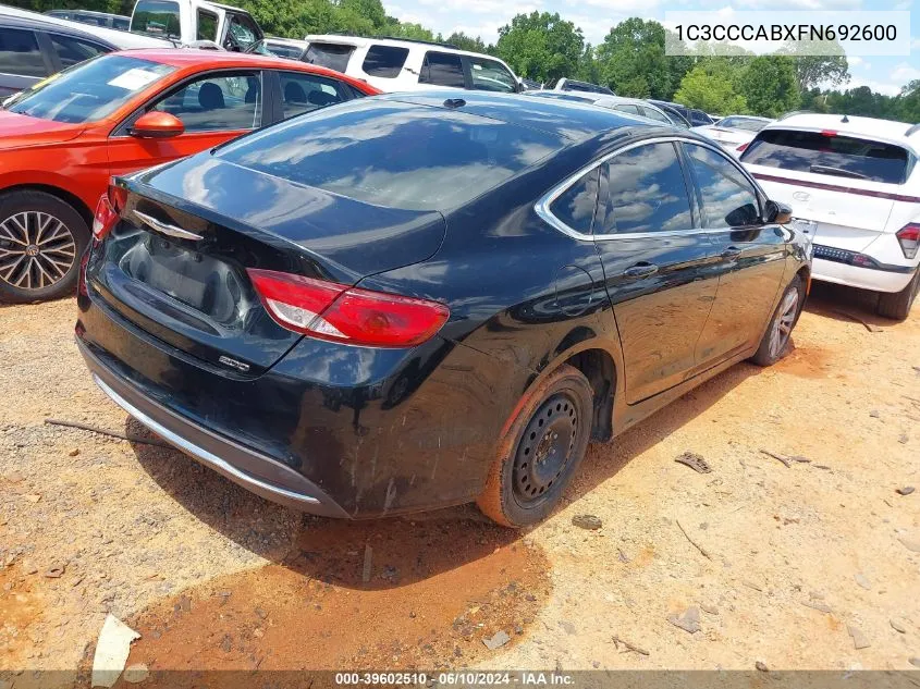 1C3CCCABXFN692600 2015 Chrysler 200 Limited