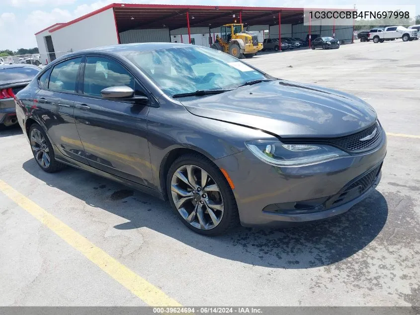 1C3CCCBB4FN697998 2015 Chrysler 200 S