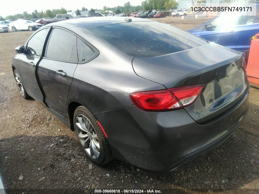 1C3CCCBB5FN749171 2015 Chrysler 200 S