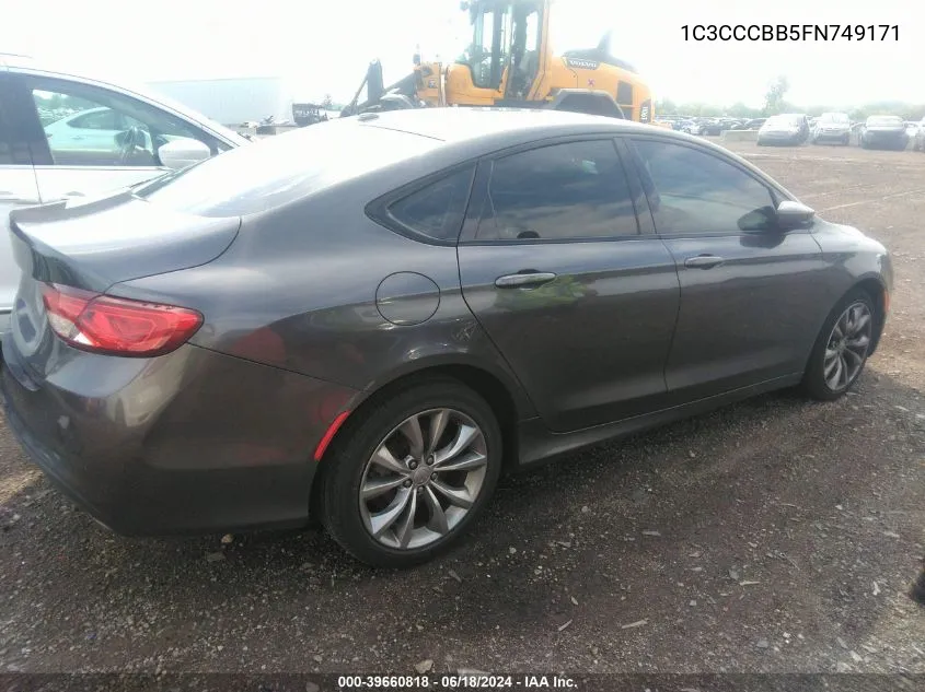 1C3CCCBB5FN749171 2015 Chrysler 200 S