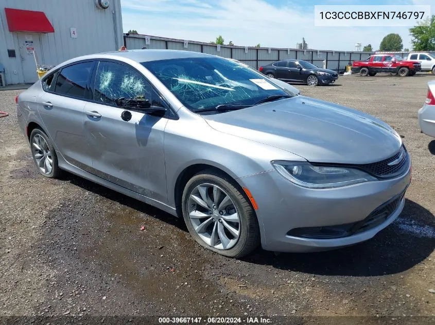 2015 Chrysler 200 S VIN: 1C3CCCBBXFN746797 Lot: 39667147