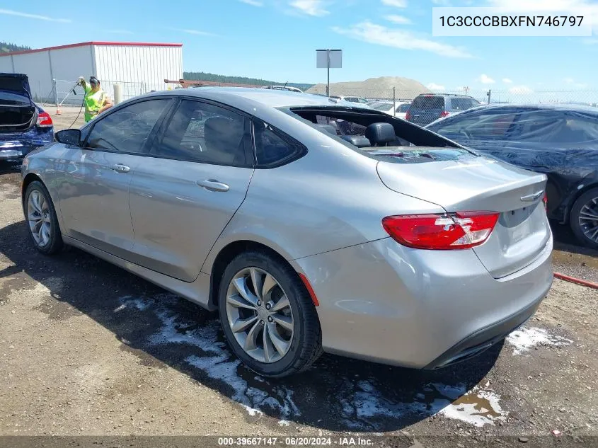 2015 Chrysler 200 S VIN: 1C3CCCBBXFN746797 Lot: 39667147