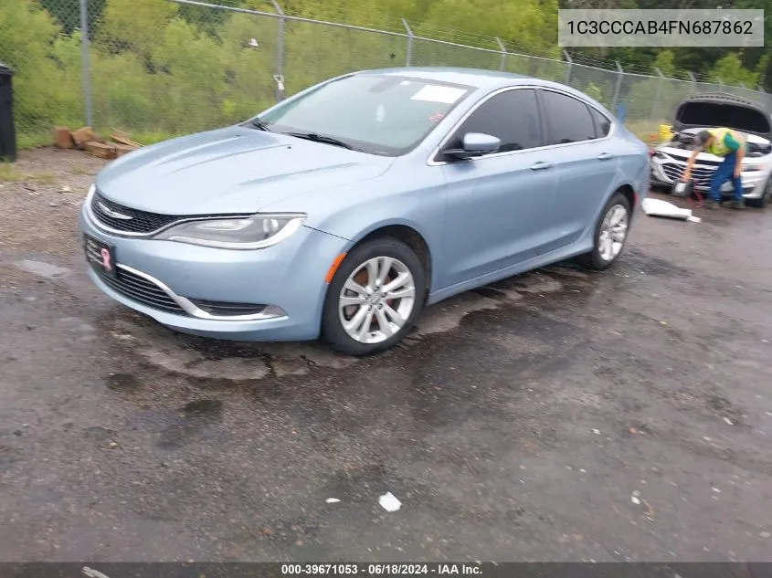 1C3CCCAB4FN687862 2015 Chrysler 200 Limited