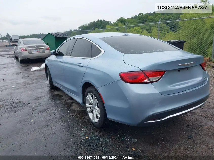 1C3CCCAB4FN687862 2015 Chrysler 200 Limited