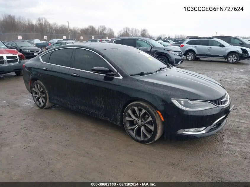 2015 Chrysler 200 C VIN: 1C3CCCEG6FN727624 Lot: 39682119