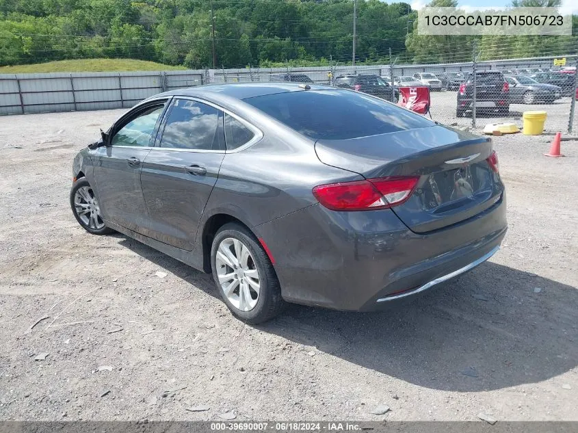 2015 Chrysler 200 Limited VIN: 1C3CCCAB7FN506723 Lot: 39690007