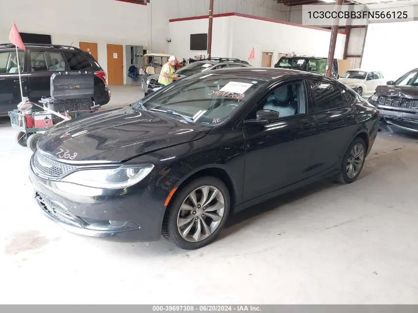 2015 Chrysler 200 S VIN: 1C3CCCBB3FN566125 Lot: 39697308