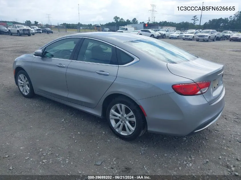 2015 Chrysler 200 Limited VIN: 1C3CCCAB5FN626665 Lot: 39699202