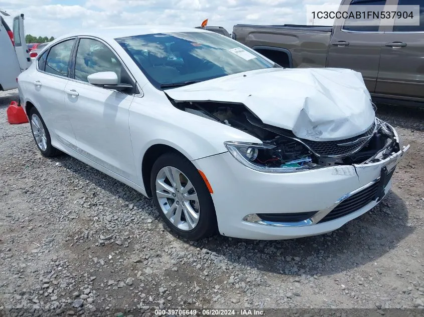 2015 Chrysler 200 Limited VIN: 1C3CCCAB1FN537904 Lot: 39706649