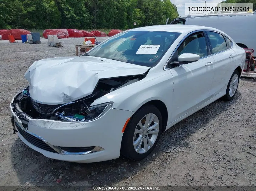 2015 Chrysler 200 Limited VIN: 1C3CCCAB1FN537904 Lot: 39706649