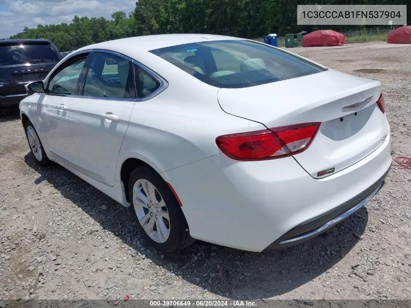 1C3CCCAB1FN537904 2015 Chrysler 200 Limited