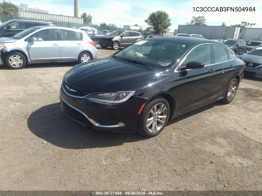 1C3CCCAB3FN504984 2015 Chrysler 200 Limited