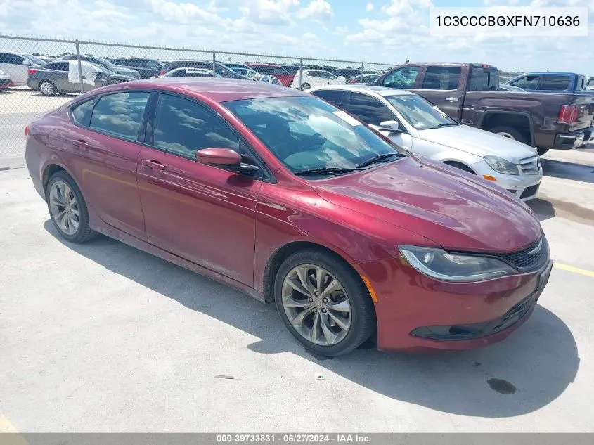 1C3CCCBGXFN710636 2015 Chrysler 200 S