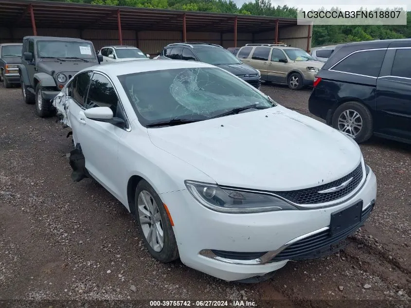 1C3CCCAB3FN618807 2015 Chrysler 200 Limited