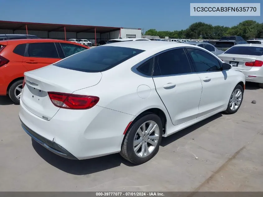 1C3CCCAB3FN635770 2015 Chrysler 200 Limited