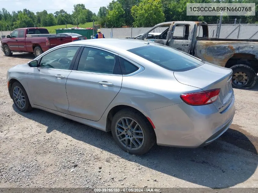 2015 Chrysler 200 Limited VIN: 1C3CCCAB9FN660768 Lot: 39795180