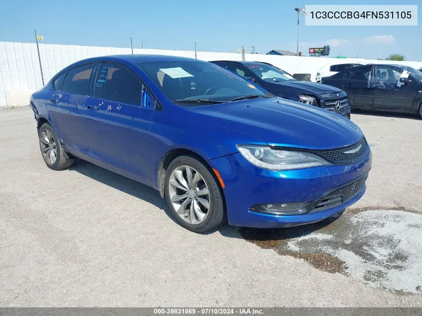 2015 Chrysler 200 S VIN: 1C3CCCBG4FN531105 Lot: 39831869