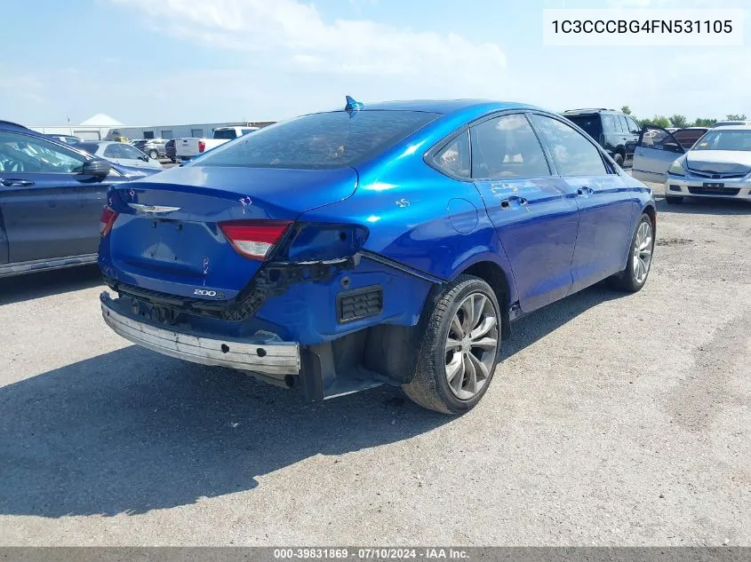 2015 Chrysler 200 S VIN: 1C3CCCBG4FN531105 Lot: 39831869