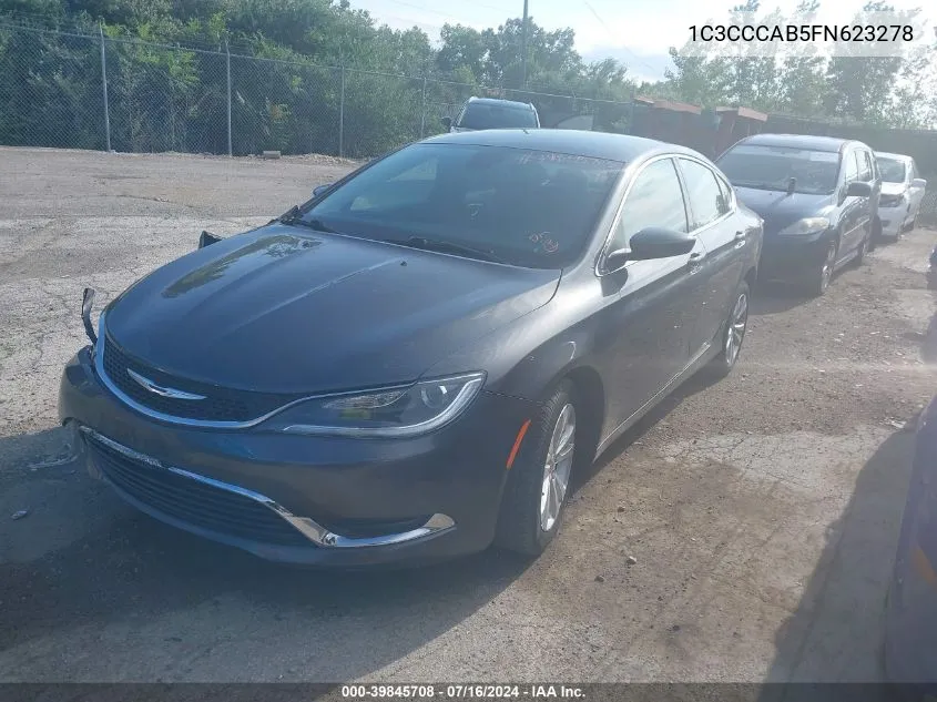 2015 Chrysler 200 Limited VIN: 1C3CCCAB5FN623278 Lot: 39845708