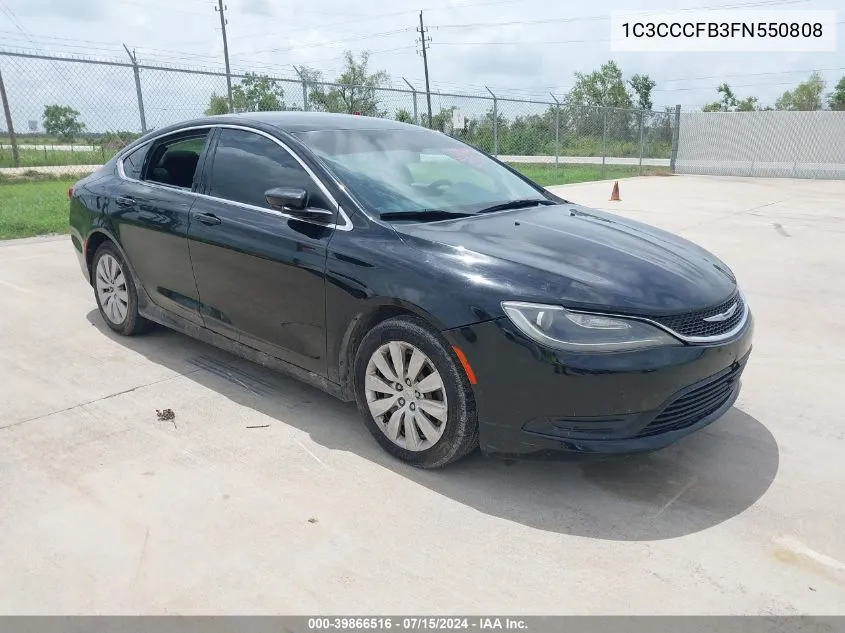 1C3CCCFB3FN550808 2015 Chrysler 200 Lx